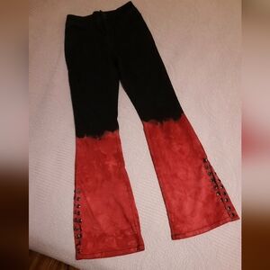 3 of 3 Custom Dip-dyed Flared Denim